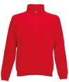 SS29M 62114 Classic Zip Neck Sweat Red colour image